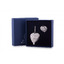 Серебряное ситечко для чая в форме ажурного сердца Амур 784СЧ03001